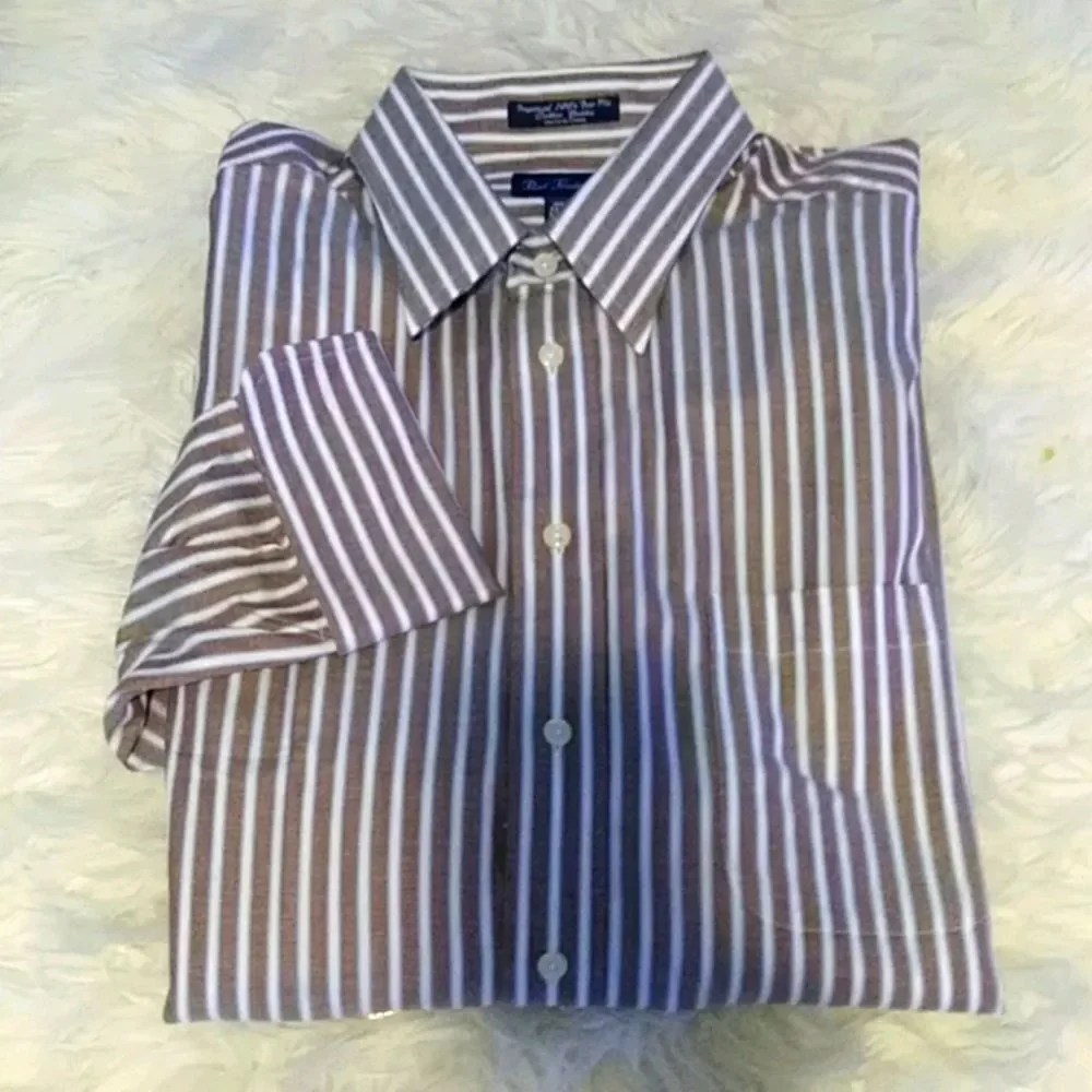Paul Frederick Striped French Cuff Shirt
